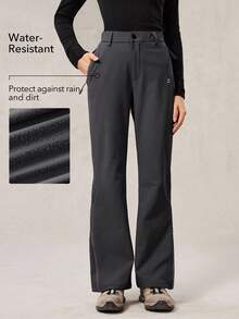 OutZeal Women PFC-Free Water-Resistant Multi Pockets Zippered Leg Opening Flared Outdoor Pants Camping Hiking Climbing - Dark Grey - View 3