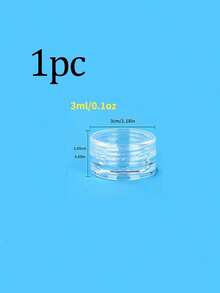 30pcs 3/5 Gram Sample Containers Empty Plastic Cosmetic Pot Jars For Eye Shadow Nails Powder Jewelry Cosmetic Lip Balm Lip Gloss Cream Lotion , Tiny Sample Jars, Transparent Round Plastic Small Box Storage Lip Balms, Lotion, Powder - Clear - View 13