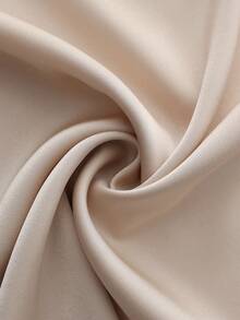 Franclia 法式复古H型翻领长袖杏色优雅通勤衬衫搭配棕色阔腿裤，女士优雅秋冬两件套 - 彩色 - 查看 6