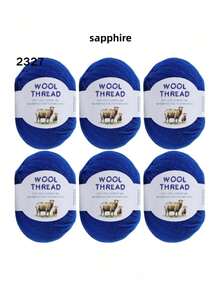 6卷300克澳洲美利奴羊毛纱线，70%美利奴羊毛，30%抗起球纤维，柔软舒适透气，色彩鲜艳，适用于编织毛衣、背心、手工艺品和DIY手工材料。