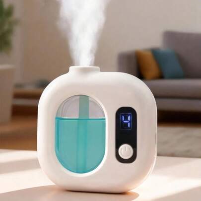 Teckwe Máquina de aromaterapia de rociado totalmente automática, difusor de aceites esenciales aromáticos, de uso dual montado en la pared/sobremesa, con niebla fría y pantalla digital, difusor de aroma inteligente recargable para hotel, dormitorio, baño, regalo del Día de San Valentín