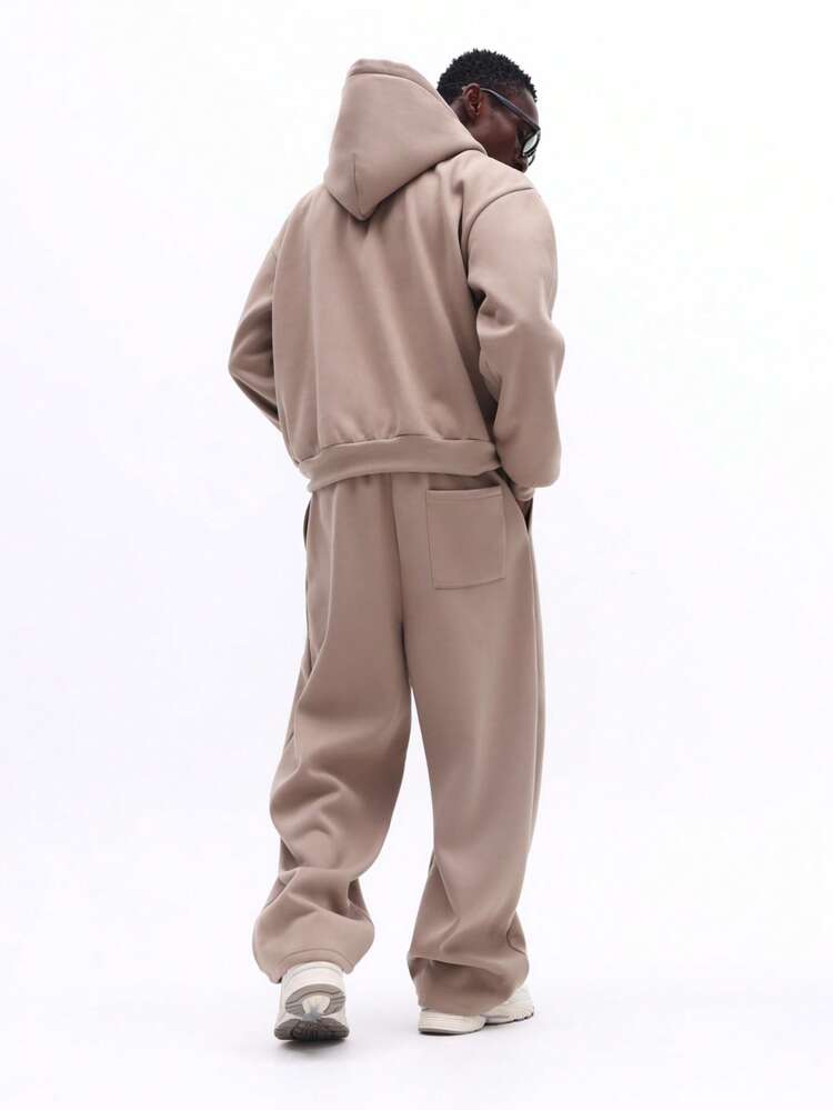 Hoodie And Sweatpants Co-Ord Set With Embroidered Logo