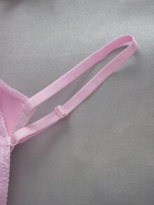 3pcs/Set Sexy Lace Supportive Romantic Minimalist Underwire Adjustable Bras For Women