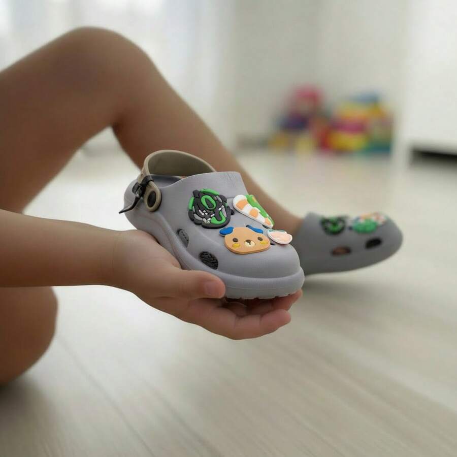 Kids Clogs - Grey - View 1