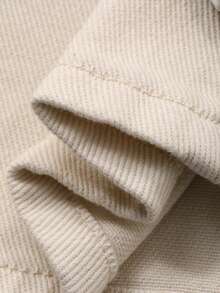 Dazy Plus Fashionable Casual Versatile Light-Colored Washed Plain Loose Straight-Leg Long Jeans, All Season - Beige - View 4