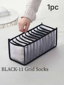 Caja de almacenamiento plegable y dividida, organizador de ropa interior para sostenes, bragas, calcetines, color aleatorio - Multicolor - Ver 15