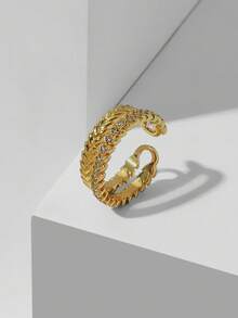 MOTF PREMIUM ANILLO DOBLE SIMPLE DORADO - Amarillo Oro - Ver 8