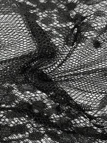 GlowEve 春夏新款黑色长袖蕾丝边饰优雅修身金色纽扣丝绒连体裤，女士冬季、圣诞节、新年服装 - 紫丁香色 - 查看 5