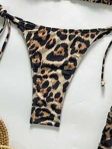 Swim Vcay 女士休闲度假沙滩派对印花比基尼四件套泳装 - 彩色 - 查看 6