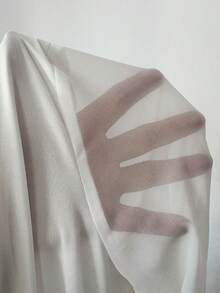 Modelyn Women's V-Neck Ruffle Trim Contrast Color Bell Sleeve Dress - Black and White - View 3