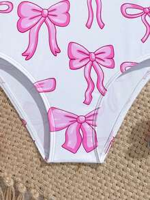 SHEIN Đồ bơi một mảnh nhanh khô cho bé gái, đồ bơi đi biển dành cho bé từ 4-7 tuổi - Nhiều màu - Xem 7