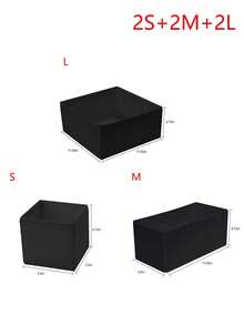 1/3/6/9/12 Packungen faltbare Stoffaufbewahrungsboxen, Kleiderschrank-Organizer, Stoffkörbe und -behälter, Einteilungen für Kleidung, Unterwäsche, BHs, Socken, Wäsche