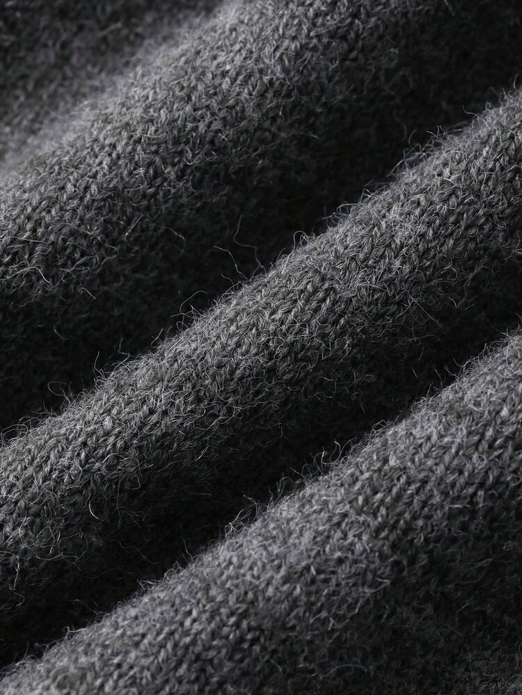 Women's Business Casual Contrast Color Long Sleeve Knitted Cardigan