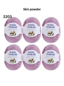 6卷300克澳洲美利奴羊毛纱线，70%美利奴羊毛，30%抗起球纤维，柔软舒适透气，色彩鲜艳，适用于编织毛衣、背心、手工艺品和DIY手工材料。