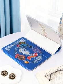 HARRY POTTER X SHEIN 透明亚克力材质，内含火炬、英文字母、三个任务场景、三种巫师之间的魔法战斗以及深蓝色背景，翻页式保护套 - 彩色 - 查看 2