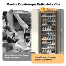 Muebles 10 Niveles Estante De Calzado Organizador Cubierta antipolvo Para Zapatero, Protector de 10 capas con cremallera para armario de zapatos, cubiertas de muebles para el hogar, cubierta Rectangular plegable Zapatero zapatera 10 Nivel de Zapatos de gabinete en Rack, Estante del Zapato de Lona Permanente del Organizador del almacenaje, for 30 Pares Zapatos con Prueba de Polvo Cubierta zapatera Zapatero - Café - Ver 4