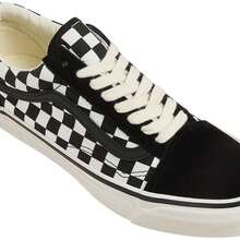 Vans LX OLD SKOOL UNISEX  SNEAKERS BLACK AND WHITE VD56 - CHECKERBOARD BLACK/WHITE - View 3