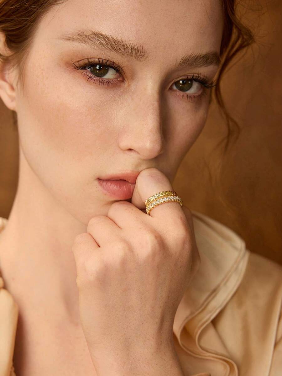 MOTF PREMIUM ANILLO DOBLE SIMPLE DORADO - Amarillo Oro - Ver 1