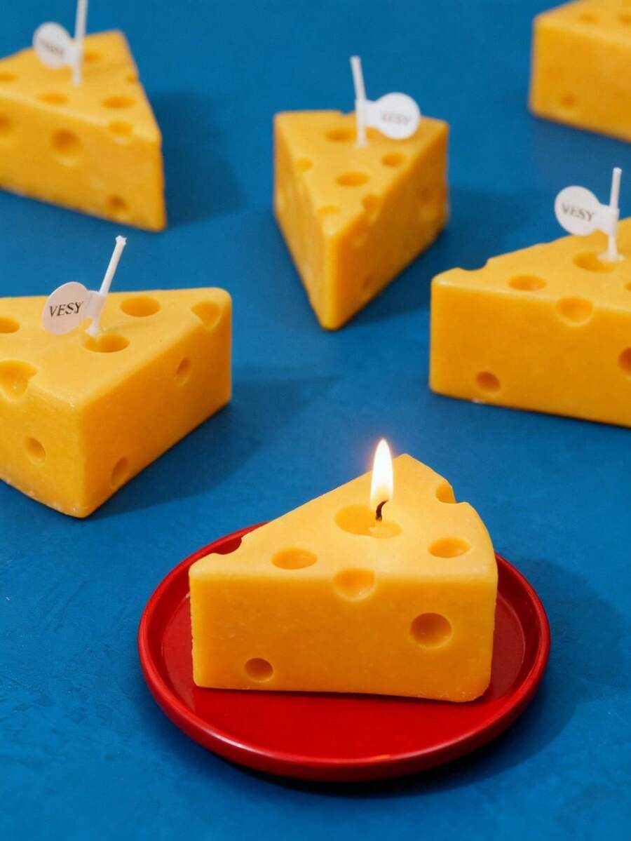 Joivida 1pc, Handcrafted Scented Cheese Candles For Meditation, Stress Relief, And Mood Boosting - Perfect Table Photo Prop And Birthday Gift,Room Decor,Gifts Graduation