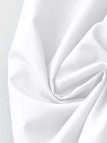 SHEIN Clasi 大码彼得潘领泡泡袖休闲度假连衣裙 - 白色 - 查看 5