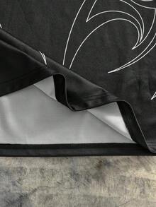 Men's AXEPEAK Casual Fashionable Streetwear T-Shirt - Black - View 5