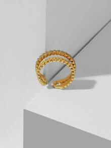 MOTF PREMIUM ANILLO DOBLE SIMPLE DORADO - Amarillo Oro - Ver 6