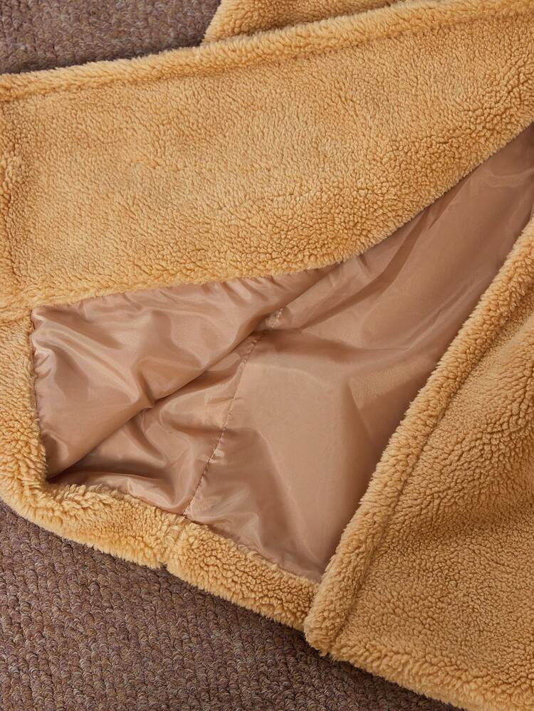 Women's Hand-Stitched Faux Fur Jacket, Suitable For Fall, Winter, Going Out, Elegant, Chic, Formal, Graduation, Christmas