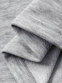 Dazy Plus Damen Große Größen Lässig Loose Fit Pyjama Set, beinhaltet gerade geschnittene Hose und lässiges Top, geeignet für Herbst/Winter - Grau - Übersicht 3