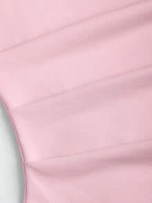 Sweetra Váy ôm sát vai xẻ tà gợi cảm cho nữ, thắt eo, ôm sát, chân váy ngắn kiểu Pháp - Hồng - Xem 4