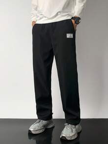 SHEIN بنطلون كاجوال مستقيم الساق مبطن حراريًا للمراهقين، مريح وقابل للتنوع، قماش ناعم، مناسب للارتداء اليومي، المدرسة، الخروجات، الأنشطة الخارجية، الخريف/الشتاء - رمادي - مشاهدة 5