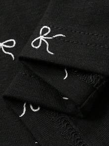 Dazy Plus 三件套加大码女士睡衣套装，蝴蝶结印花吊带背心、蕾丝拼接开衫和宽松长裤，春秋季