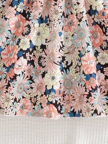 女童碎花印花休闲吊带裙 - 彩色 - 查看 6