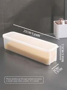 优质密封食品储存套装 - 德国设计方形容器，PP材质，适用于面条/水果/蔬菜，豪华食品储藏室收纳盒和厨师礼物 - 白色 - 查看 9