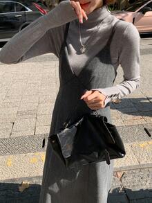 DAZY 女士纯色中长吊带裙