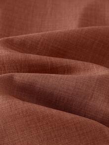 SHEIN PETITE CURVE Plus Size Women Striped Patchwork Business Suit - Orange - View 7