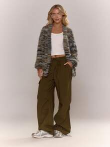 MUSERA Women Cardigans Spring Casual Y2k 90's Stripe Oversized Airport Holiday Summer Back To School Winter Everyday Chic - Green - View 5