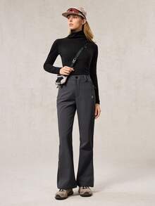 OutZeal Women PFC-Free Water-Resistant Multi Pockets Zippered Leg Opening Flared Outdoor Pants Camping Hiking Climbing - Dark Grey - View 5