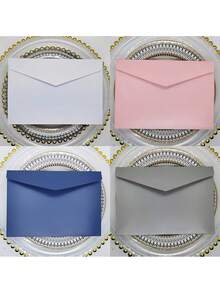 10pcs Luxurious Paper Envelopes Rectangle Pocket - Perfect For Wedding, Business, And Party Invitations, Photos, And Gift Cards - 4.4x6.2inch, Elegant, And Acid-Free,Christmas - 10pcs/set - View 1