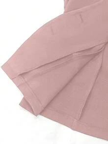 EMERY ROSE Áo vest cổ chữ V màu trơn thanh lịch dành cho nữ khi đi làm - Bụi hồng - Xem 7