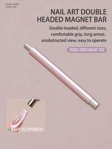升级版猫眼美甲凝胶，含玻璃珠磁铁，猫眼磁性指甲油双头磁棒，强磁吸附，多功能美甲设计工具套装