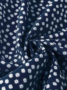 Pariaura 夏季休闲沙滩度假印花连衣裙，适合日常穿着，女士长款套装 - 寶藍色 - 查看 6