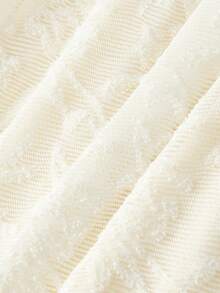 SHEIN MOD 女士纯色简约休闲不对称长裙 - 杏色 - 查看 5