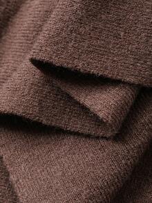 DAZY 2pcs Women V-Neck Dropped Shoulder Long Sleeve Ruffle Hem Knit Sweater Set - Grey - View 8