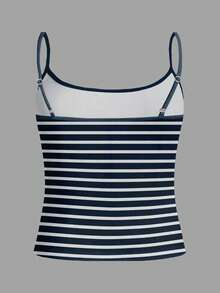 Glimmora Women's Striped Casual Versatile Camisole - Multicolor - View 2