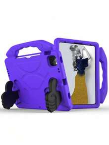 1pc Purple Thumb Grip Stand, High Quality EVA Material Shock & Drop Proof Tablet Protective Case - Purple - View 13