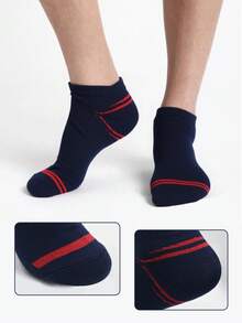 10 Pares de Calcetines Cortos Para Hombre Unitalla Transpirable - Multicolor - Ver 3