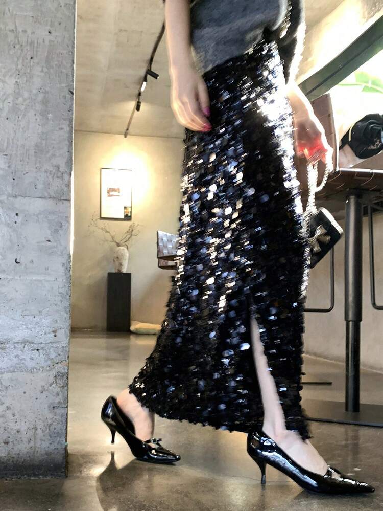 Women's Sequin Elegant Party Birthday Skirt New Years Women