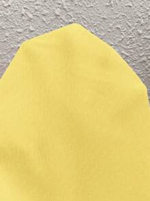 Breezaya 女式松紧腰口袋宽松休闲锥形裤 - 黃色 - 查看 3