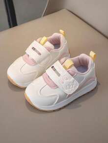 Zapatos mocasines infantiles de cuero sintético con dibujos animados, zapatos para niña, tenis para niño, tenis para niña, tenis de niña, tenis de niño, zapatillas sin cordones para jóvenes, adecuados para actividades al aire libre para el uso diario informal zapatos de niña. - Rosa - Ver 1