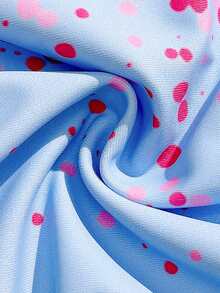 SHEIN Đồ bơi một mảnh tay dài cho bé gái Áo bơi Hawaii chống nắng UPF 50+ - Nhiều màu - Xem 5